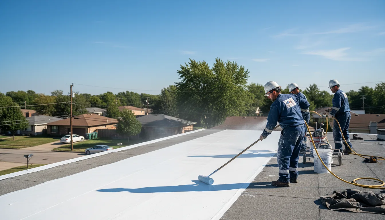 Commercial roof coating in Shavertown, PA near me